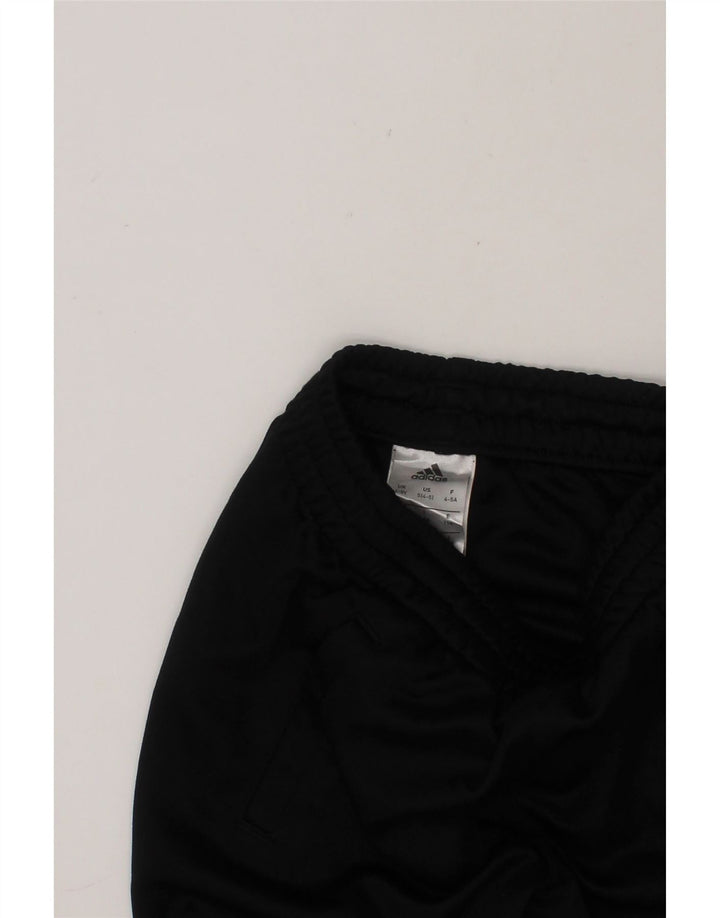 ADIDAS Boys Graphic Sport Shorts 4-5 Years  Black Polyester Vintage Adidas and Second-Hand Adidas from Messina Hembry 