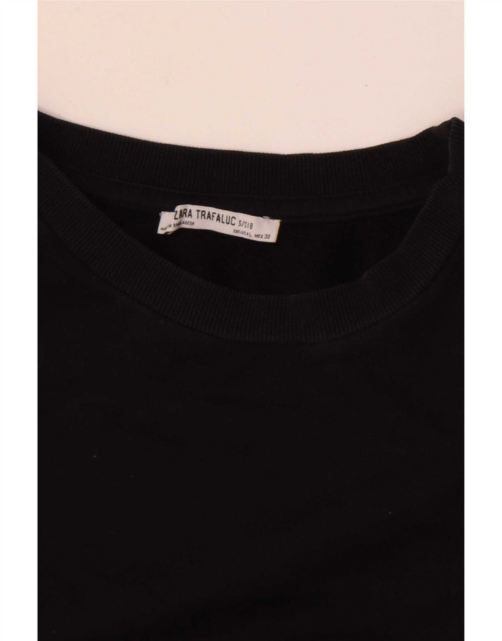 Zara Γυναικεία Φούτερ Jumper UK 14 Large Μαύρο