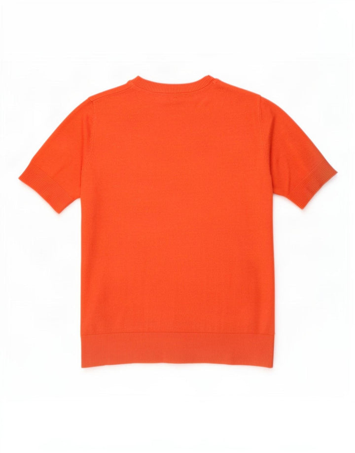 Marks & Spencer Γυναικείο πουλόβερ με λαιμόκοψη UK 12 Medium Orange