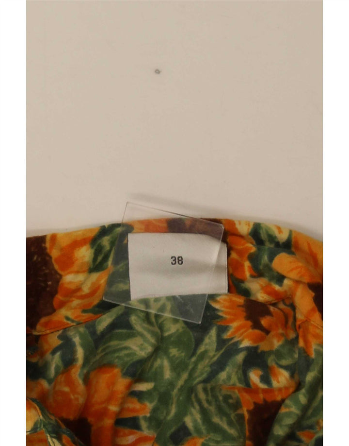 Vintage γυναικείο κοντομάνικο πουκάμισο EU 38 Medium πολύχρωμο Floral