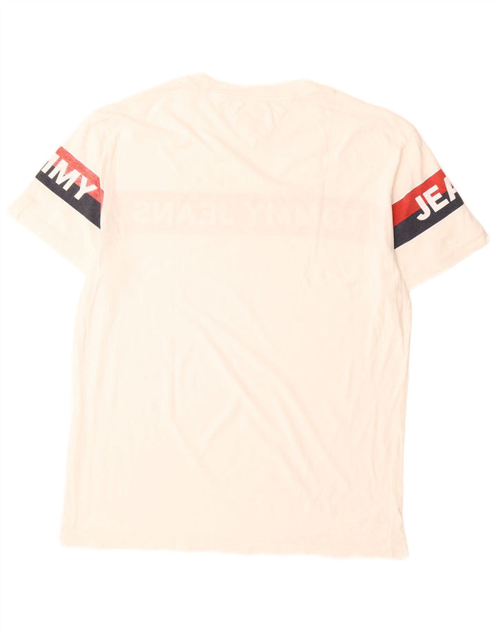 Ανδρικό γραφικό T-Shirt Tommy Hilfiger Top Medium White