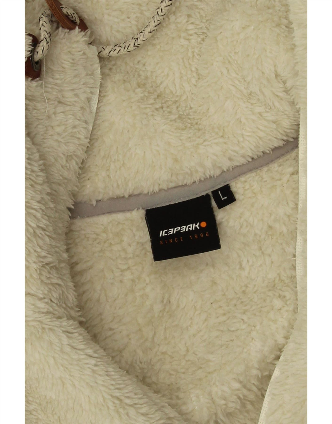 Icepeak Γυναικείο Fleece Jacket UK 16 Large Off White Polyester