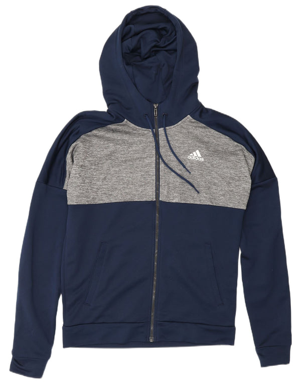 Ανδρική φόρμα Adidas με κουκούλα UK 38/40 Medium Navy Blue Colourblock