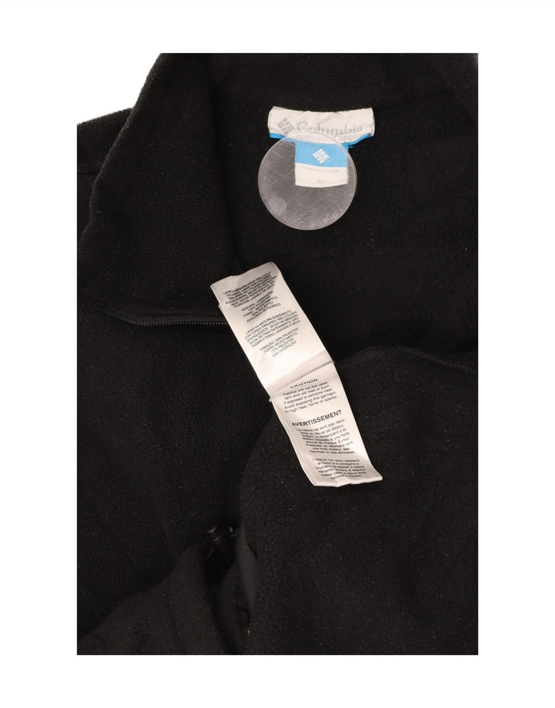 COLUMBIA Ανδρικό Fleece Jacket UK 38 Medium Black Polyester