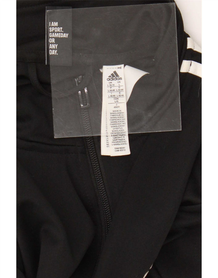 Γυναικεία αθλητική φόρμα Adidas Top Jacket UK 16/18 Large Black Polyester