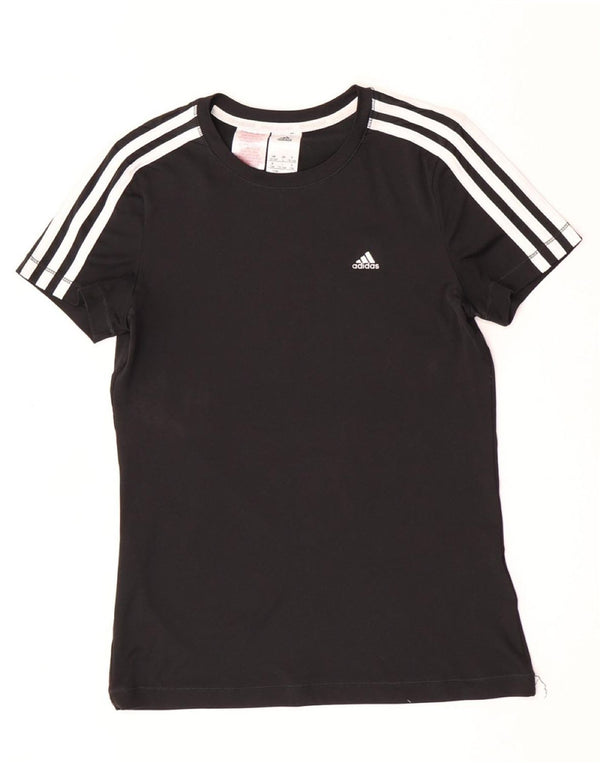 Adidas Boys Climacool T-Shirt Top 13-14 Years Black Polyester