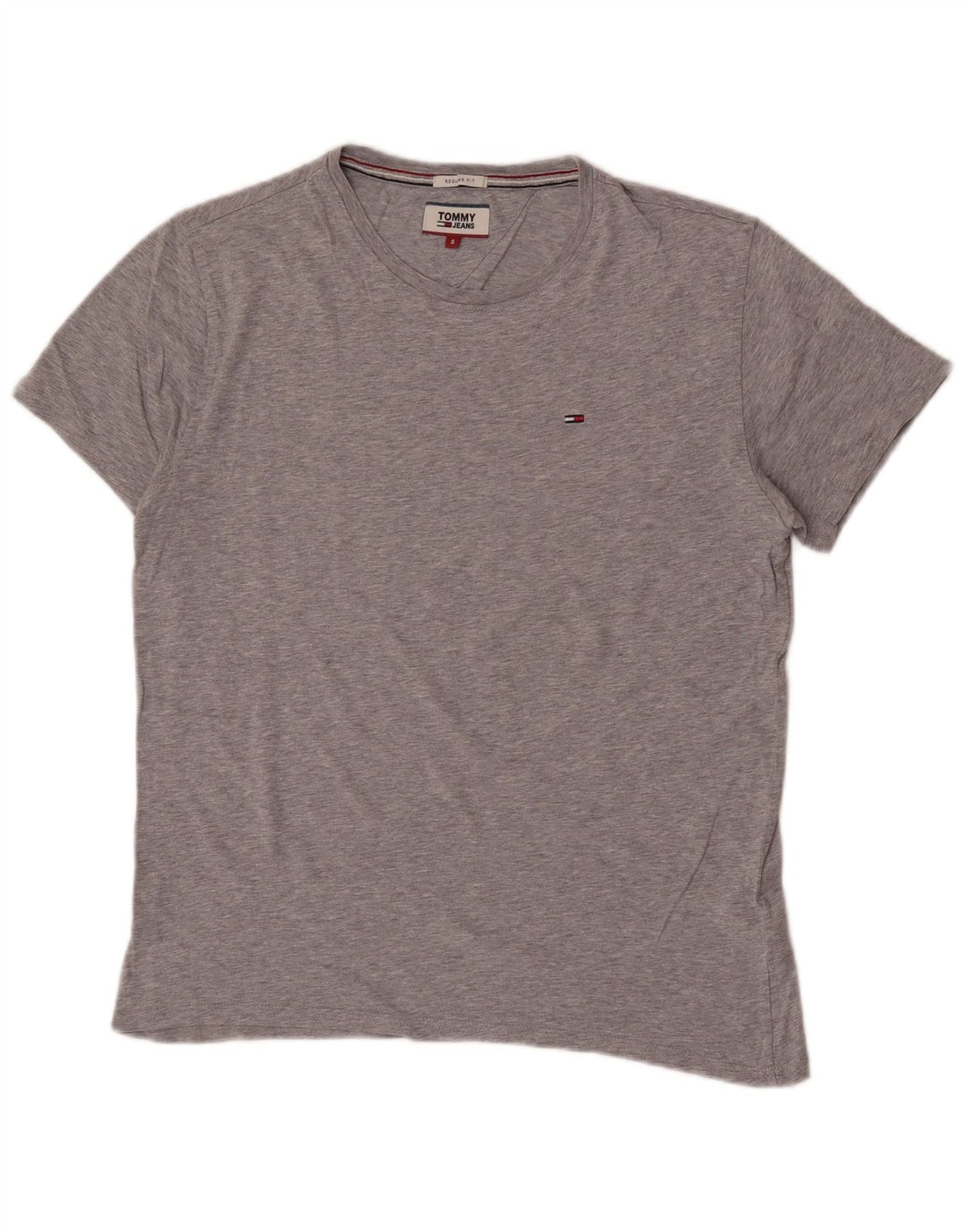 Tommy Hilfiger Ανδρικό T-Shirt με κανονική εφαρμογή Τοπ μικρού γκρι βαμβακερό