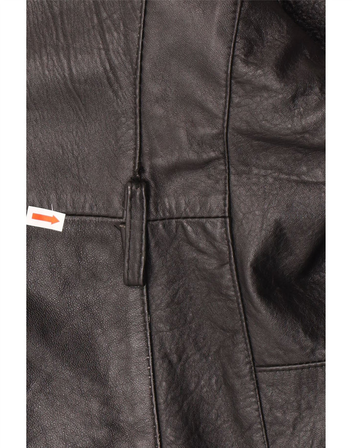 Vintage Ανδρικό Δερμάτινο Μπουφάν UK 40 Large Black Leather