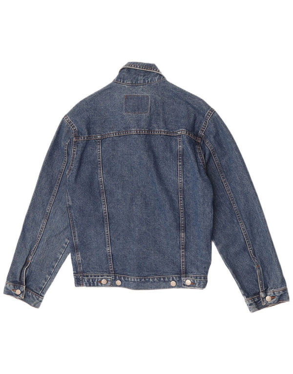 Vintage γυναικείο τζιν μπουφάν UK 10 Small Blue