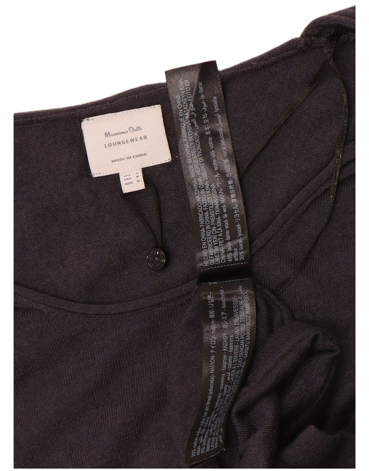 Massimo Dutti Γυναικείο πουλόβερ με λαιμόκαυστο UK 14 μεσαίο γκρι μαλλί