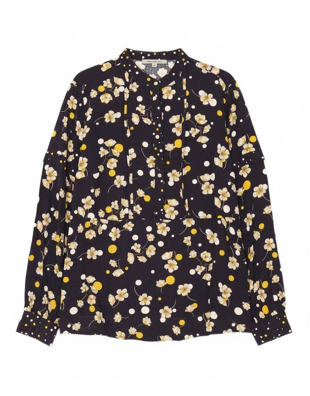 Penny Black Γυναικείο πουλόβερ πουκάμισο UK 16 Large Navy Blue Floral Viscose