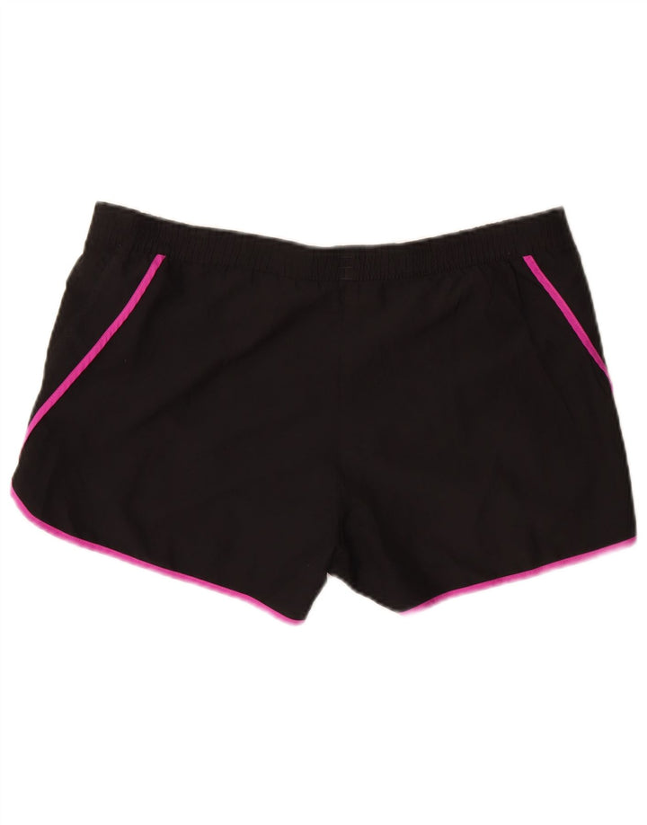 Γυναικείο αθλητικό σορτς Adidas Climalite UK 10 Small μαύρο πολυεστέρα