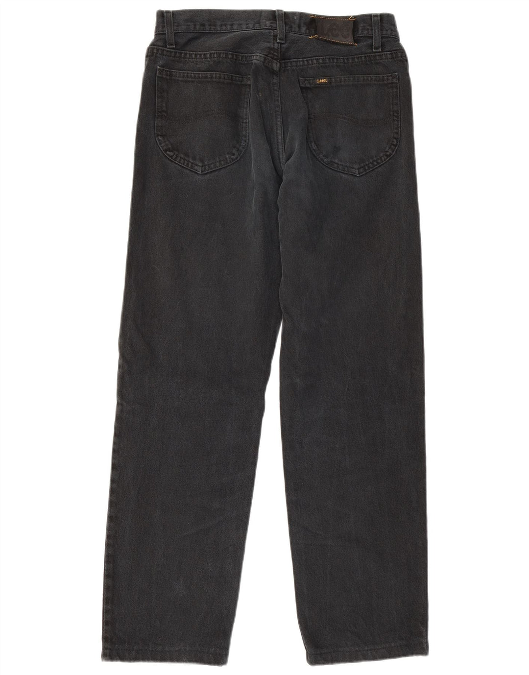 LEE Mens Riders Straight Jeans W32 L30 Μαύρο βαμβακερό