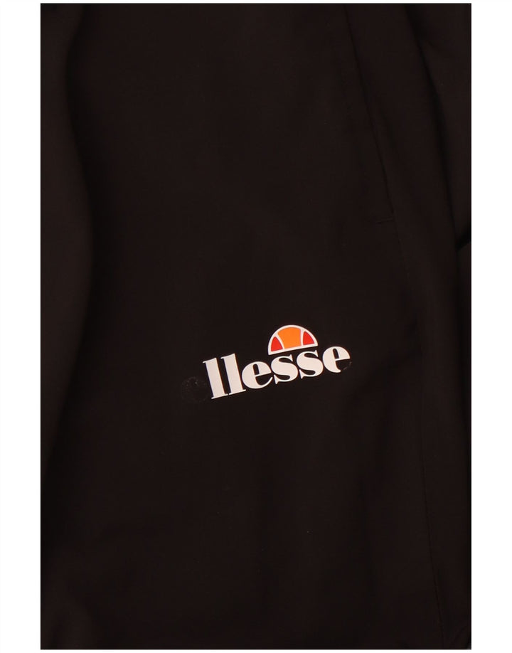 Γυναικεία αθλητική φόρμα ELLESSE Παντελόνι Joggers UK 12 μεσαίο μαύρο βαμβακερό