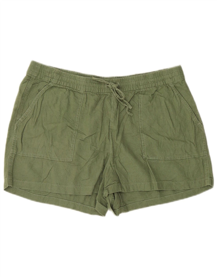 J. Crew Γυναικείο σορτς Chino Medium W30 Πράσινο Λινό