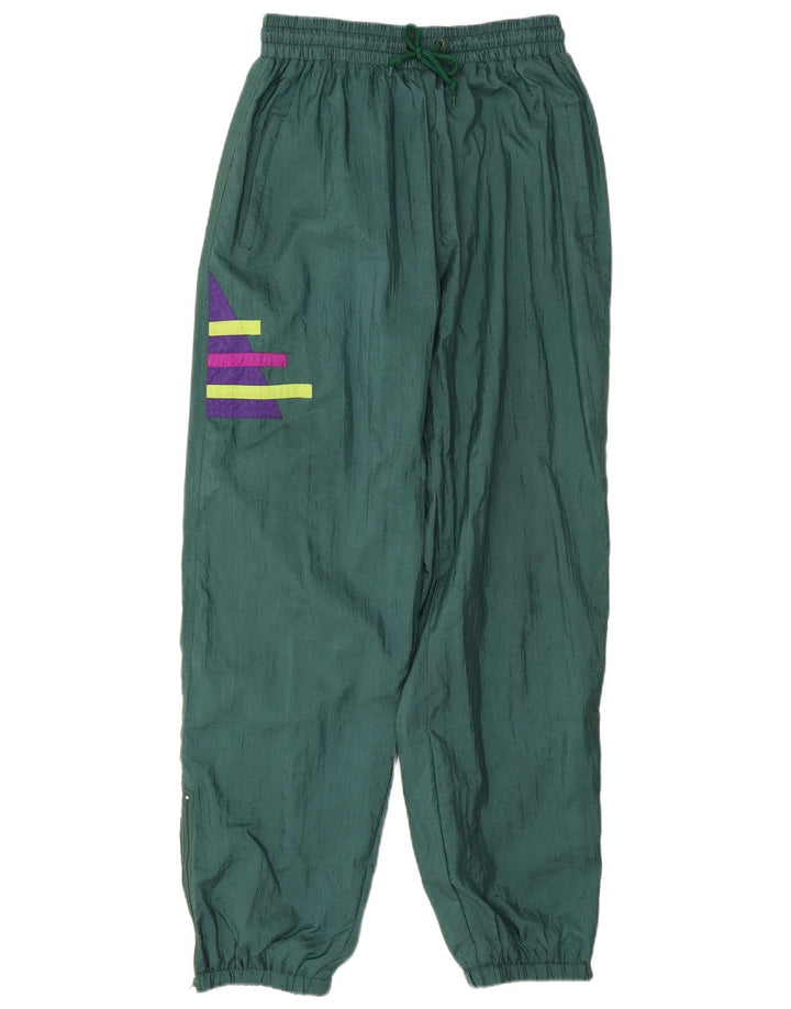 Vintage Ανδρική αθλητική φόρμα Παντελόνι Joggers Μεγάλο Πράσινο Γεωμετρικό Πολυαμίδιο