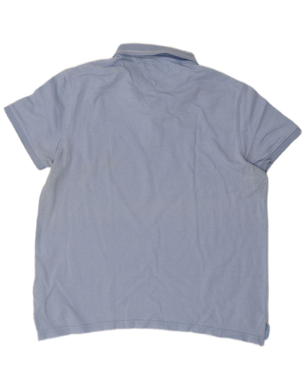 Tommy Hilfiger Ανδρικό πουκάμισο Polo Slim Fit 2XL Μπλε βαμβακερό