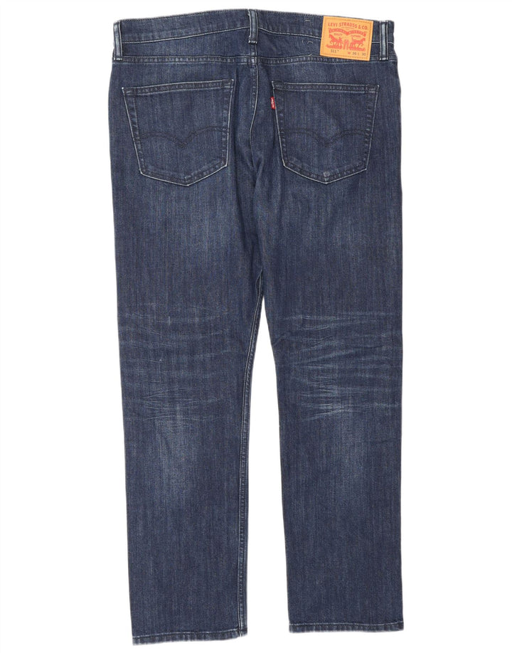 Levi's Mens 511 Slim Jeans W36 L30 Blue Cotton