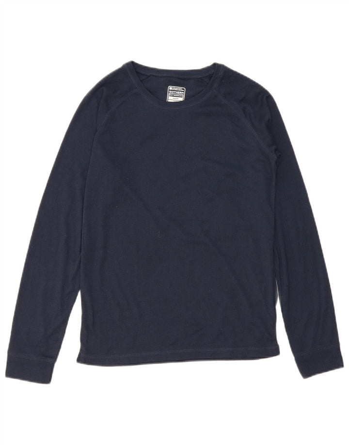 Mountain Warehouse Boys Top μακρυμάνικο 12-13 ετών Navy Blue Polyester