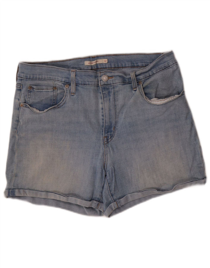 Γυναικείο τζιν σορτς LEVI'S W32 μεγάλο μπλε βαμβακερό