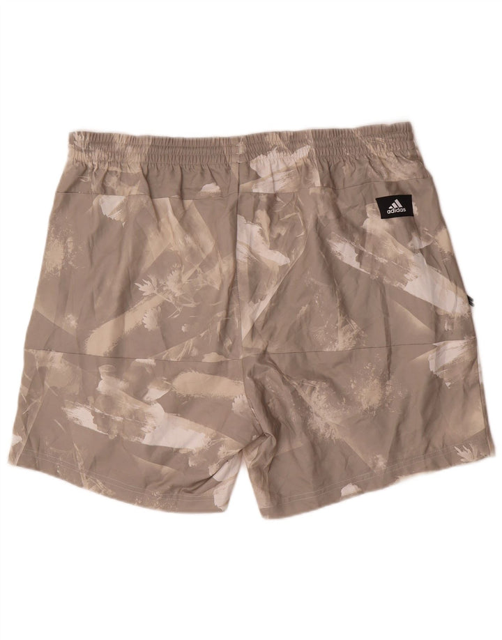 Ανδρικό αθλητικό σορτς Adidas Large Grey Tie Dye Polyester