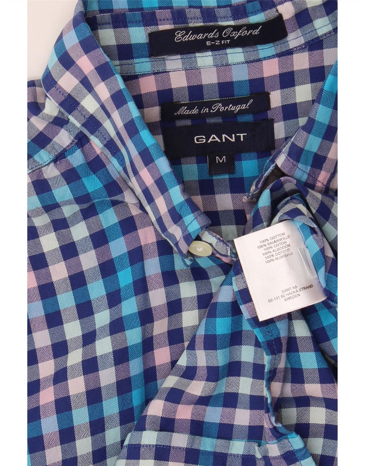 Ανδρικό πουκάμισο Gant E-Z Fit Medium Blue Gingham Cotton