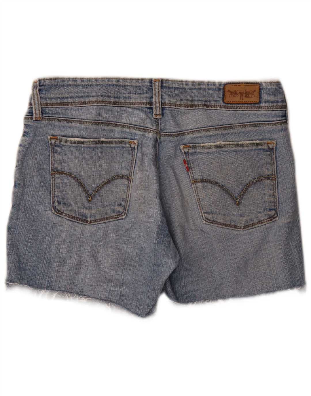 Γυναικείο σορτς Levi's 570 τζιν W32 μεγάλο μπλε βαμβακερό
