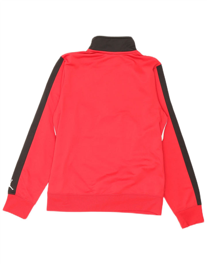 Jordan Boys Graphic Φούτερ Jumper 12-13 Years Large Red Colourblock