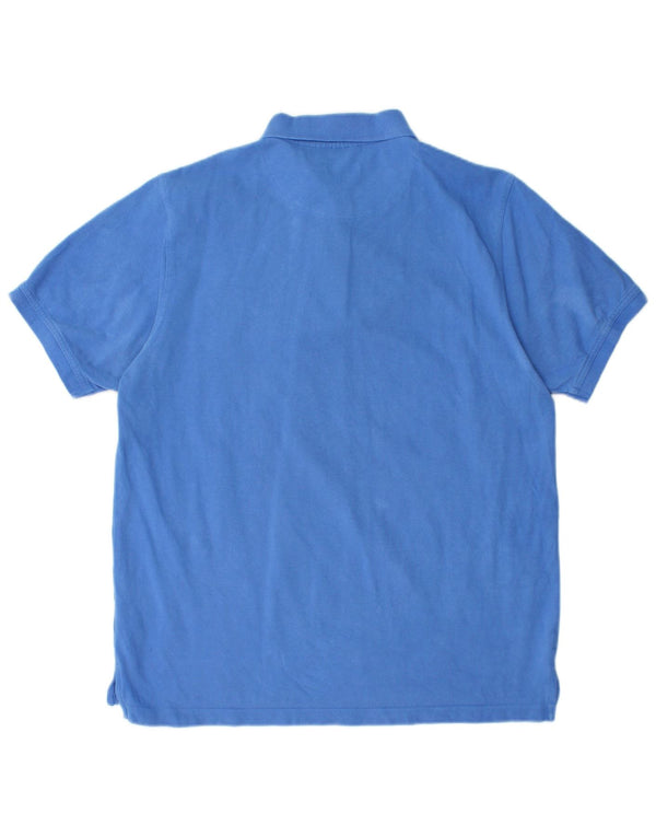 PIERRE CARDIN Ανδρικό μπλουζάκι πόλο με κανονική εφαρμογή XL μπλε βαμβακερό