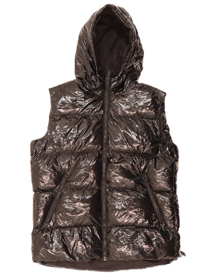 ZARA Ανδρική κουκούλα με επένδυση Gilet UK 38 Μεσαίου Μαύρου Πολυεστέρα