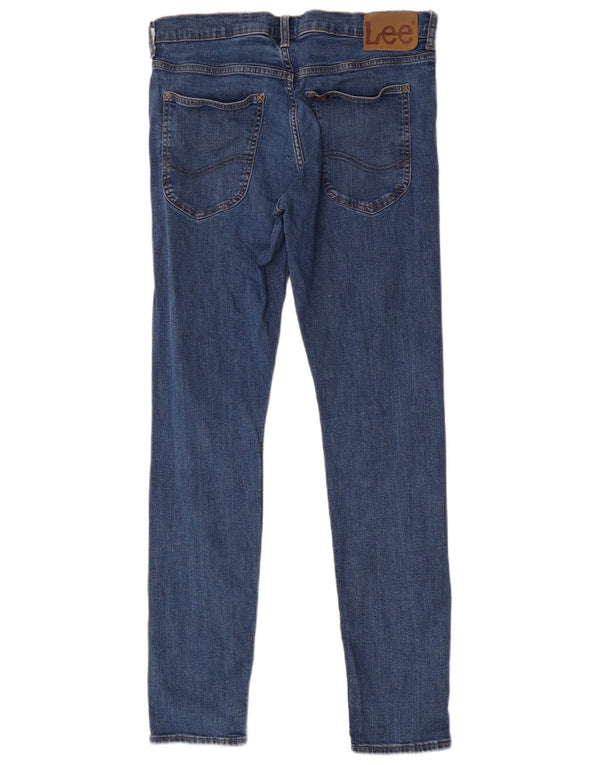 Lee Womens Luke Slim Jeans W31 L32 Blue Cotton