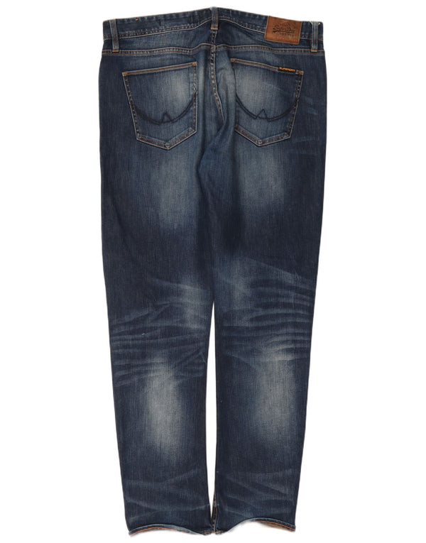 Superdry Ανδρικό Copperfill Loose Jeans W36 L34 Navy Blue Cotton
