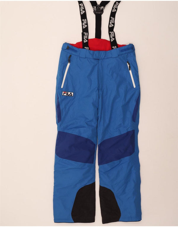Fila Ανδρικό γραφικό Dungarees Παντελόνι Σκι Μεγάλο Μπλε Χρώμα Πολυεστέρας