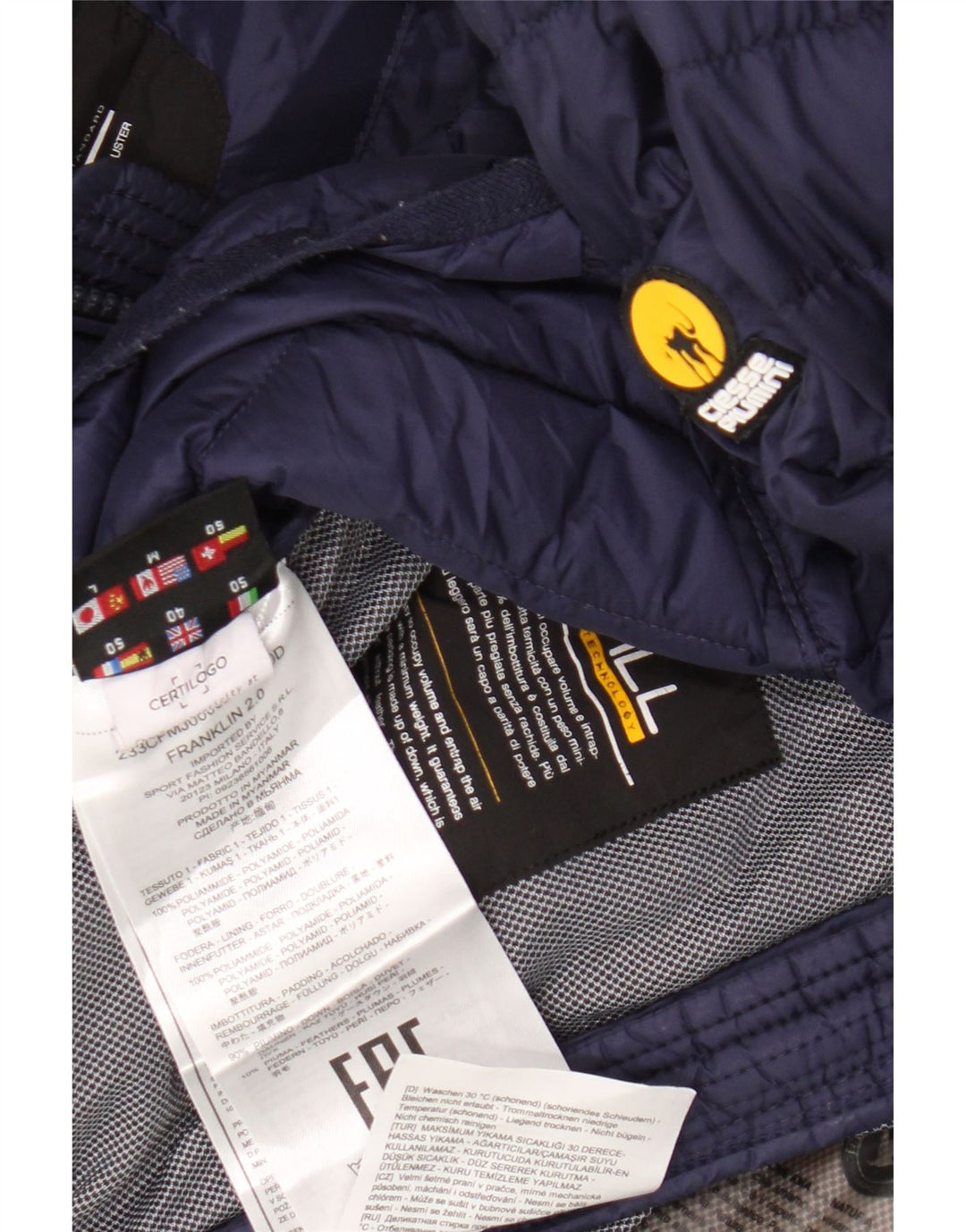 Ciesse Piumini Ανδρικό μπουφάν με κουκούλα UK 40 Medium Navy Blue Polyamide