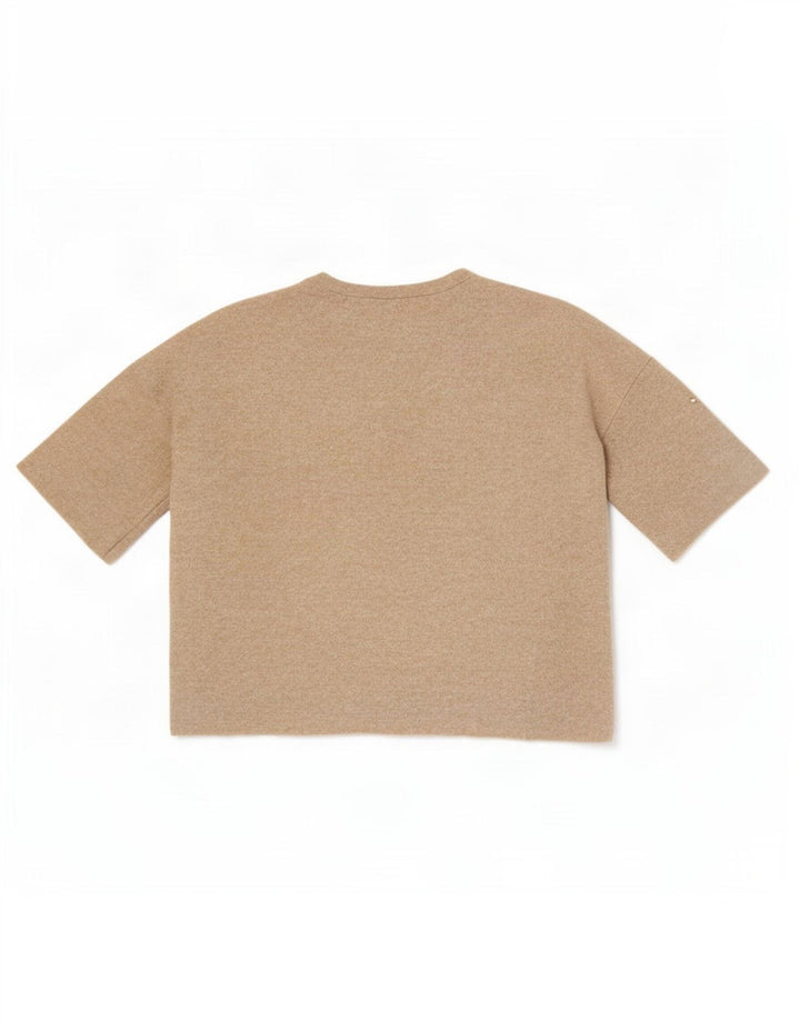 Zara Γυναικεία Μπλούζα Trafaluc Oversized Top UK 10 Small Beige Spotted