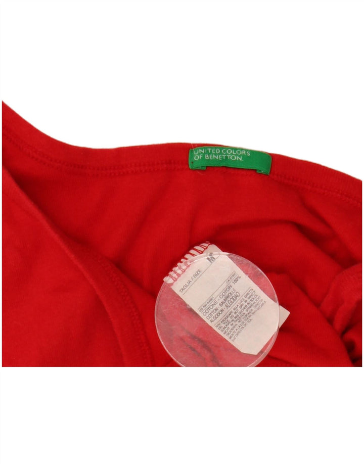 BENETTON Γυναικείο Cami Top UK 12 μεσαίο κόκκινο βαμβακερό
