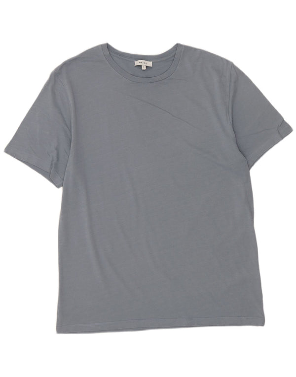 Ανδρικό T-Shirt Reiss Top μεγάλο μπλε βαμβακερό