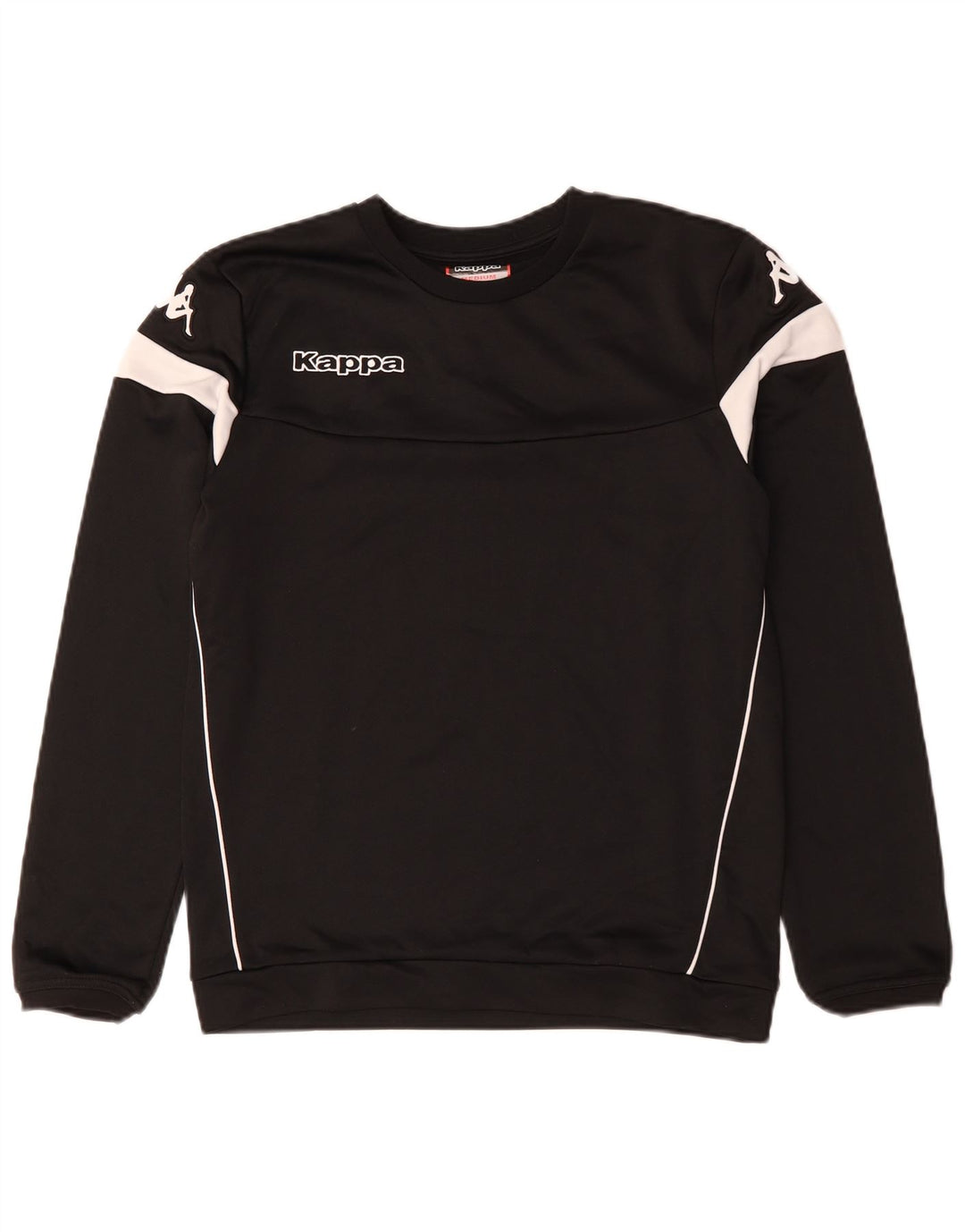 Ανδρικό γραφικό φούτερ Kappa Jumper Medium Black Colorblock Polyester