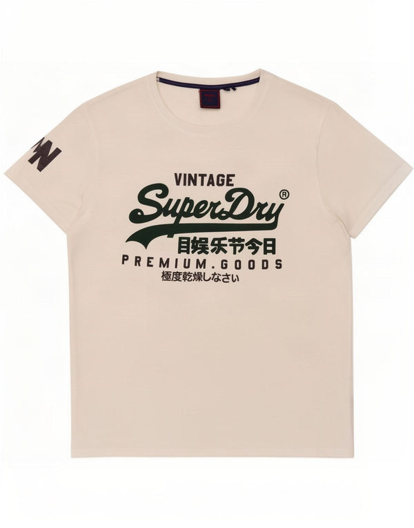Ανδρικό γραφικό μπλουζάκι Superdry Top 3XL Λευκό