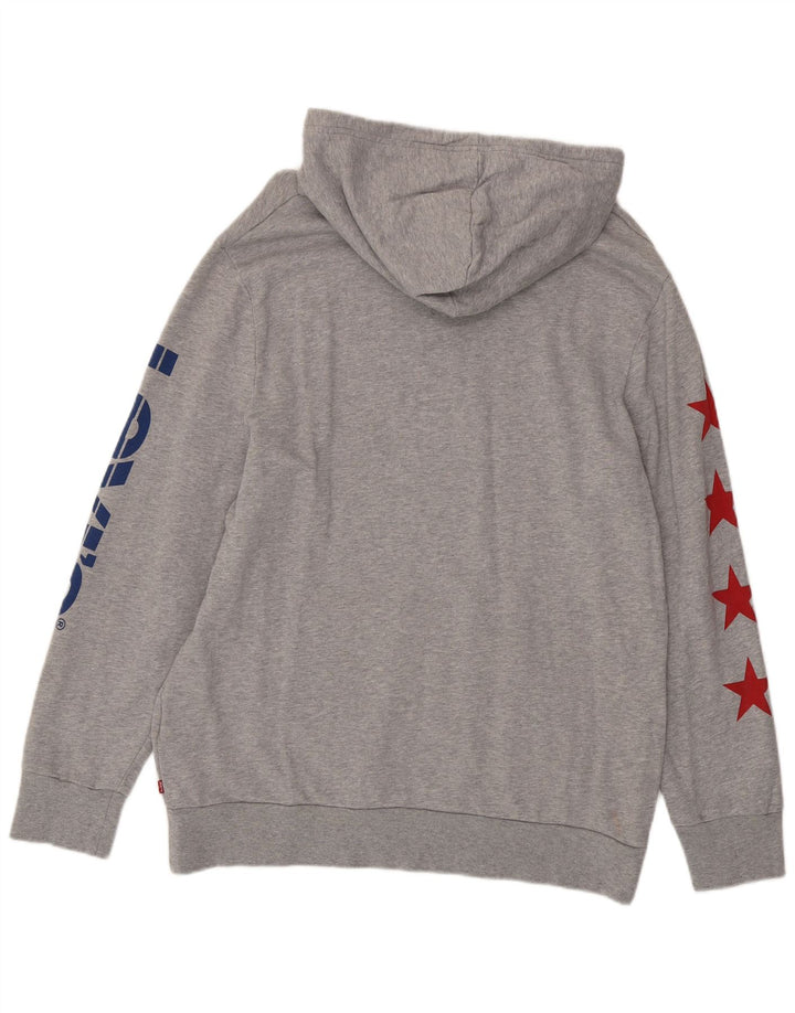 Ανδρικό γραφικό κουκούλα LEVI'S Jumper XL Γκρι βαμβακερό