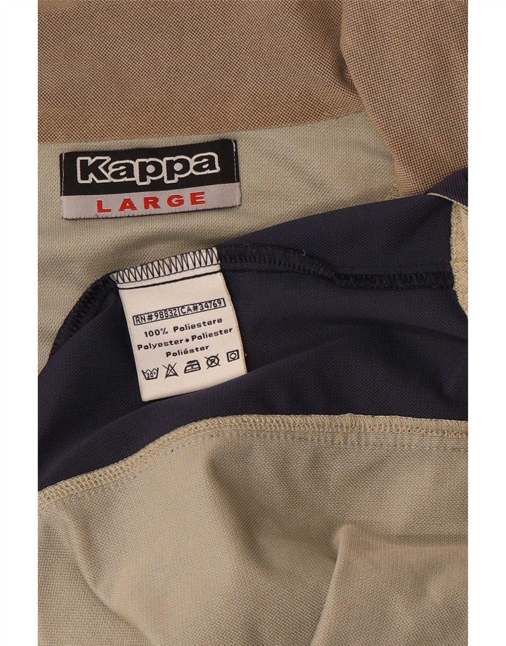 Ανδρική φόρμα Kappa Top Jacket Large Beige Colourblock Polyester