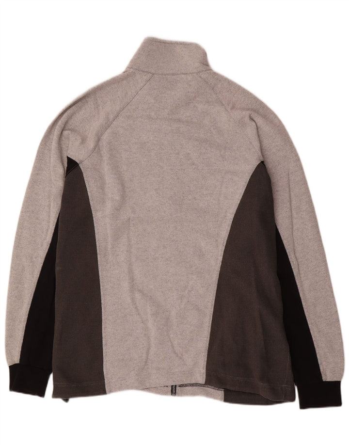 Ανδρική αθλητική φόρμα ASICS Μπουφάν με μεγάλο γκρι χρώμα, βαμβακερό