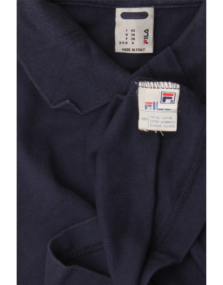 Γυναικείο μπλουζάκι πόλο FILA IT 42 μεσαίο μπλε βαμβακερό