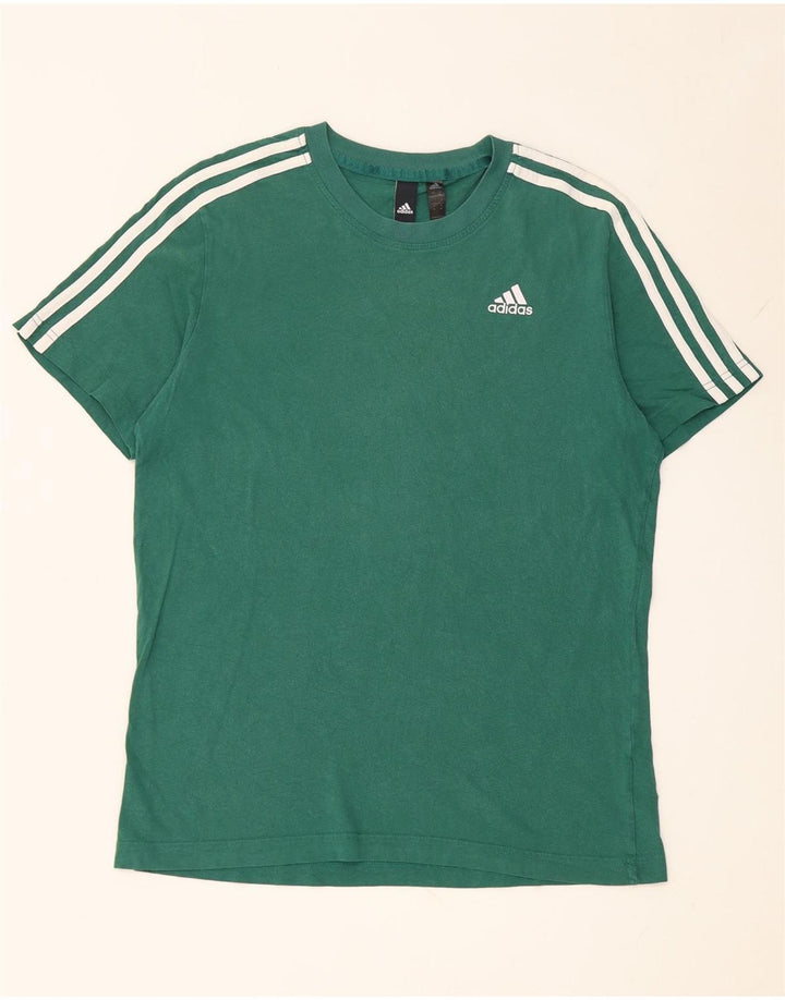 Ανδρικό T-Shirt Adidas Top Μεσαίο πράσινο βαμβακερό