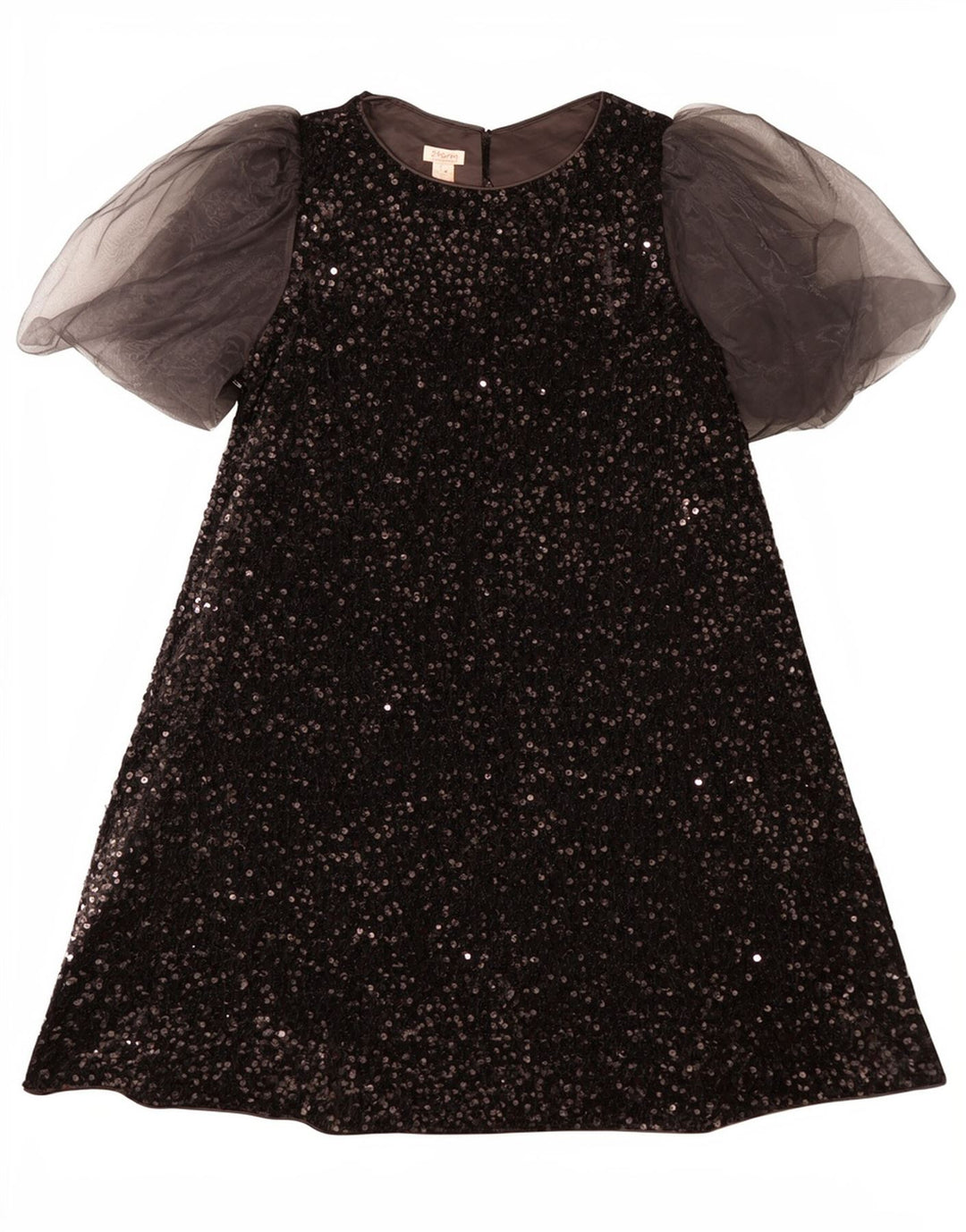 Φόρεμα Monsoon Girls Sequin A-Line 12-13 Years Black Polyester