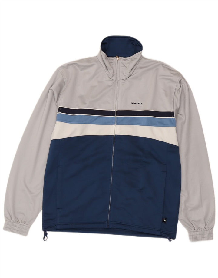 Ανδρική φόρμα Diadora Top Jacket UK 38 Medium White Colourblock Polyester