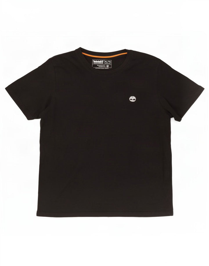 Γυναικείο T-Shirt Timberland κανονική εφαρμογή XL μαύρο βαμβακερό