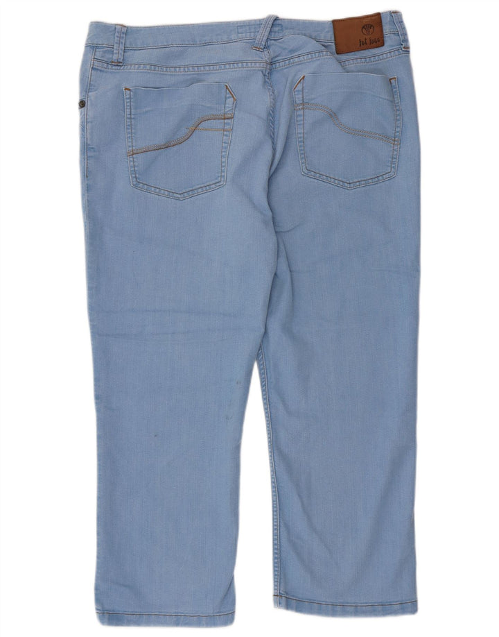 FAT FACE Γυναικείο Cropped Jeans UK 18 XL W36 L22 Μπλε βαμβακερό