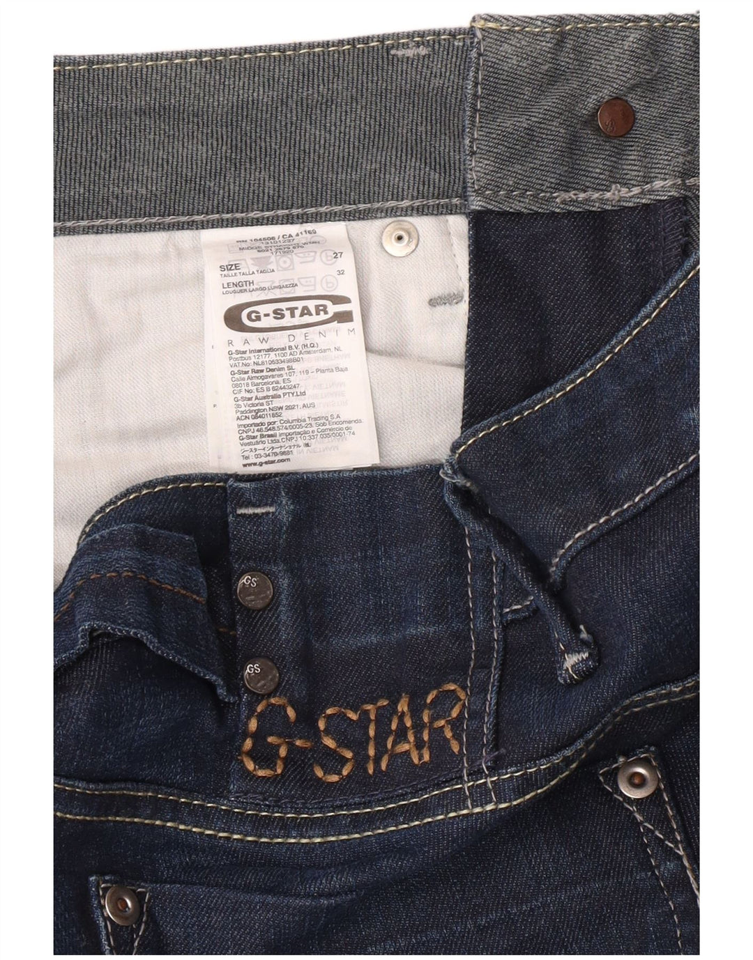 G-STAR Γυναικείο Bootcut Jeans W27 L26 Navy Blue Cotton