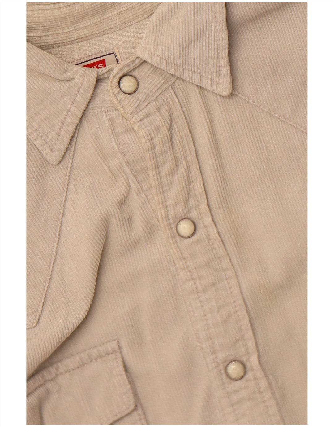 Ανδρικό κοτλέ πουκάμισο Levi's Medium Beige Cotton Western